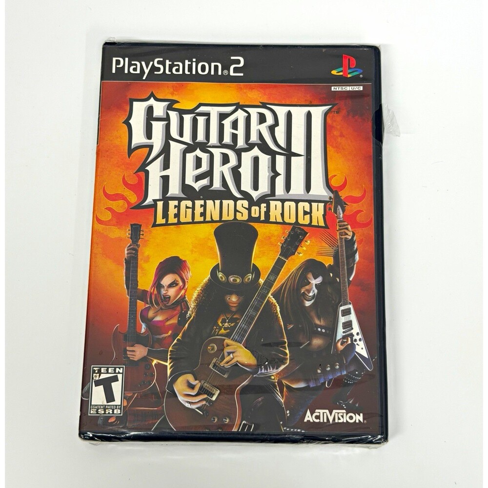 Guitar Hero III 3 Legends of Rock PS2 New Sealed Not For Resale NFR *READ*